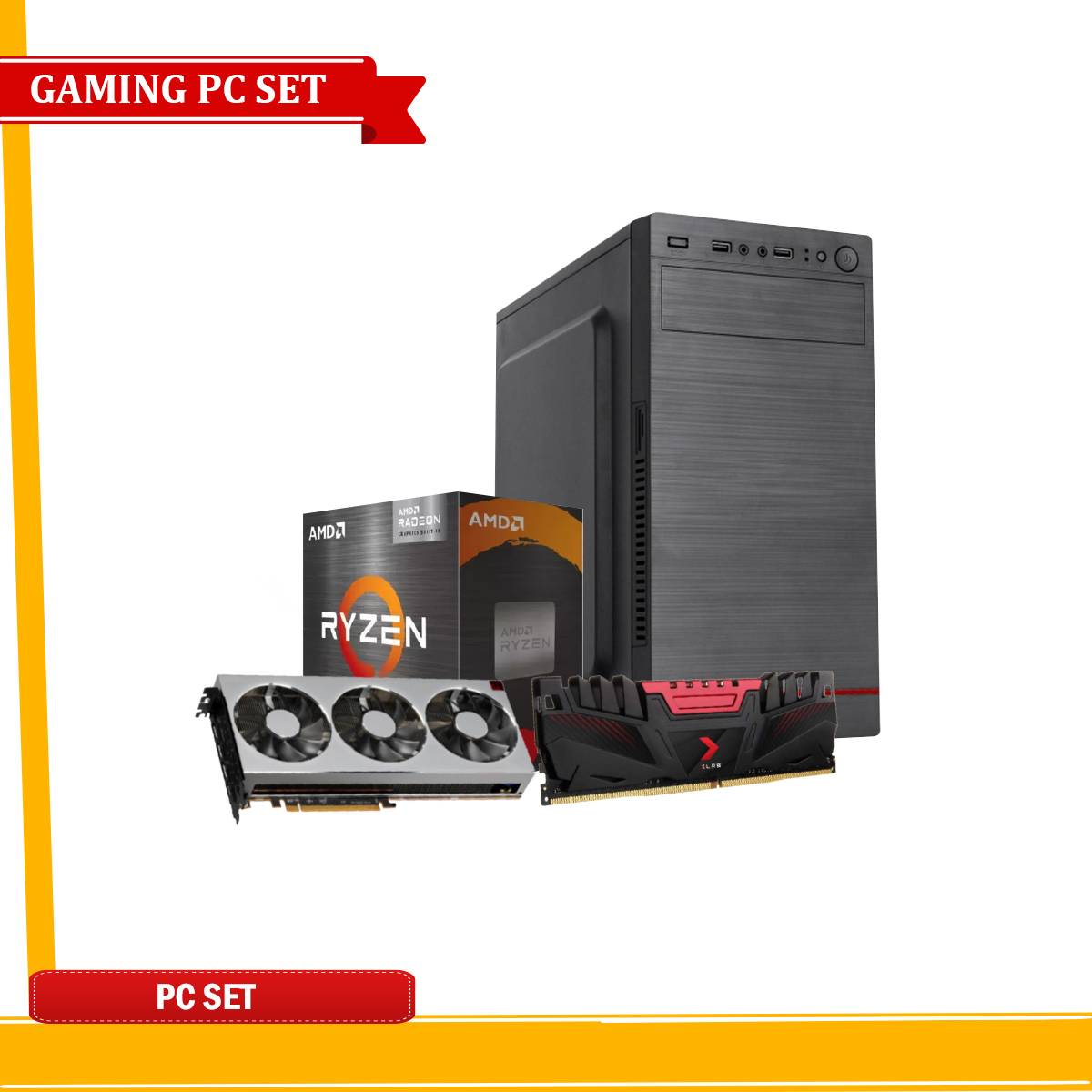 m*0様 RYZEN 5600Gセット AMD RYZEN 5 5600G GAMING PC SET | Berdaya